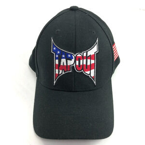 Vintage Tapout SnapBack Hat Cap American Flag Embroidery Small Medium
